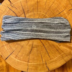 lululemon athletica Black and White Striped Headband
